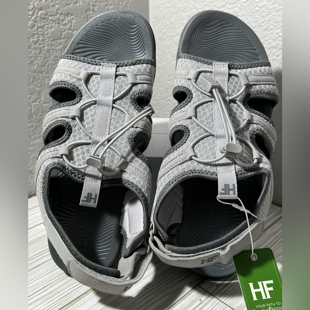 HF Baresandals I Ergonomic Lightweight Barefoot Sandals grey EU 40 men’s 7-7.5 - Picture 2 of 13